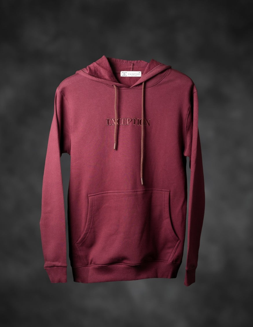 Regular Fit Hoodie - Wine