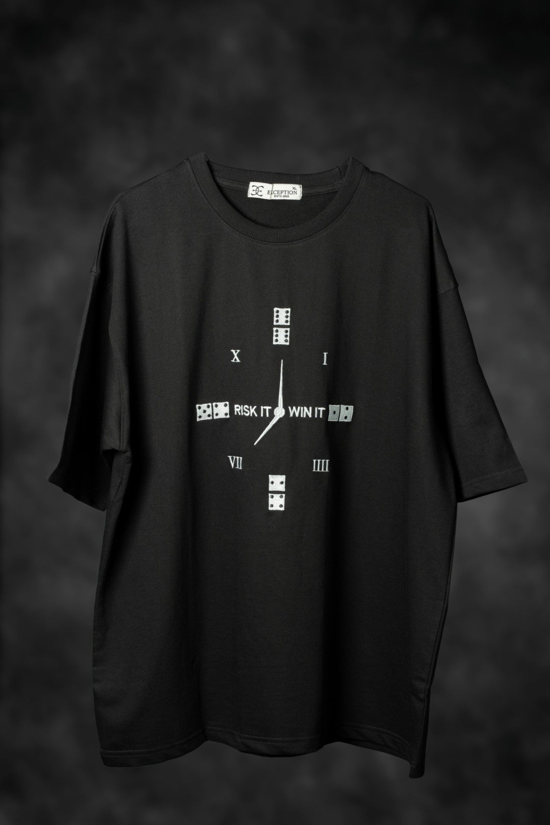 Embroidered Risk it win it – Oversized Tshirt