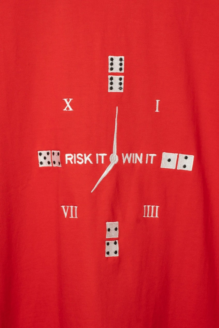 Embroidered Risk it win it – Oversized Tshirt