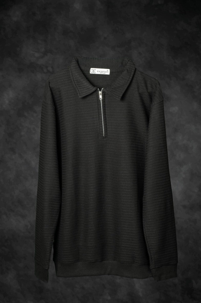 Half zip sweatshirt - black