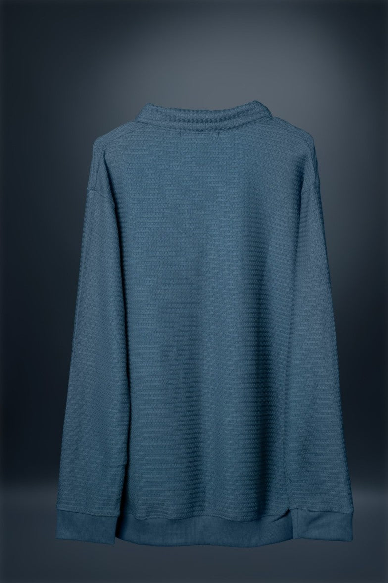 Half-zip sweatshirt - blue