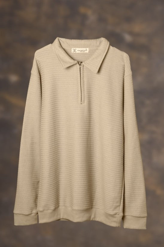 Half zip sweatshirt - sliver